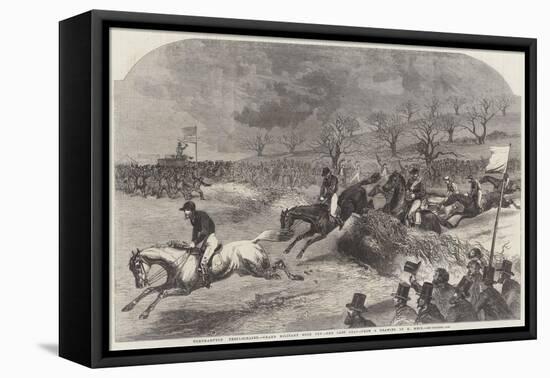 Northampton Steeplechases, Grand Military Gold Cup, the Last Leap-Harrison William Weir-Framed Premier Image Canvas