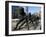 Northeast China, Heilongjiang Province, Harbin, A Statue of Female Ice Speed Skaters, China-Christian Kober-Framed Photographic Print