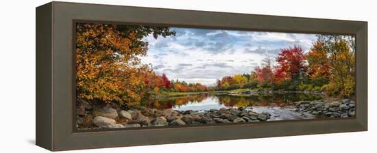 Northeast Creek Panorama-Danny Head-Framed Stretched Canvas
