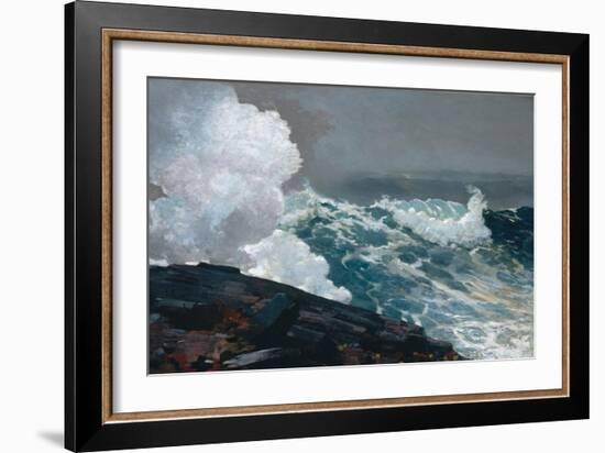 Northeaster, 1895-Winslow Homer-Framed Giclee Print