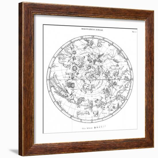 Northern Celestial Map-Science, Industry and Business Library-Framed Photographic Print