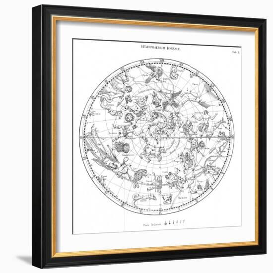 Northern Celestial Map-Science, Industry and Business Library-Framed Photographic Print