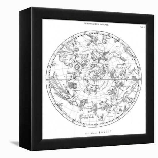 Northern Celestial Map-Science, Industry and Business Library-Framed Premier Image Canvas