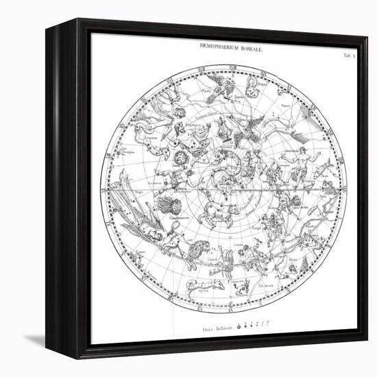 Northern Celestial Map-Science, Industry and Business Library-Framed Premier Image Canvas