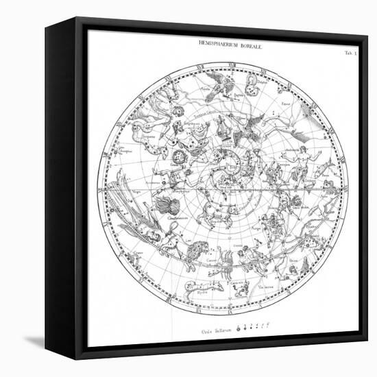 Northern Celestial Map-Science, Industry and Business Library-Framed Premier Image Canvas