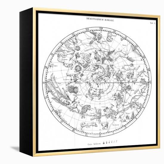 Northern Celestial Map-Science, Industry and Business Library-Framed Premier Image Canvas