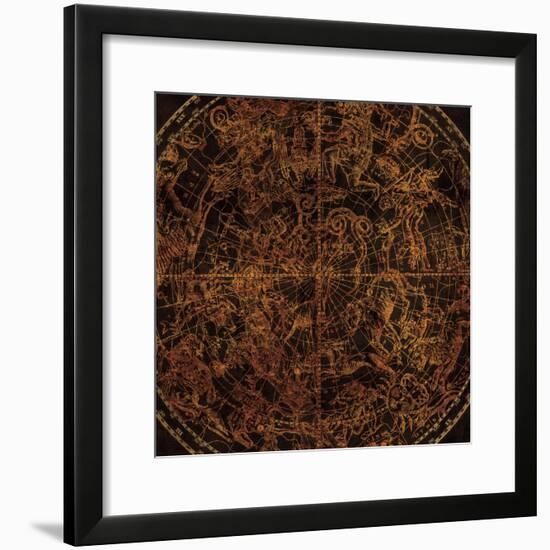 Northern Celestial Sphere Vintage-Hugo Wild-Framed Premium Giclee Print