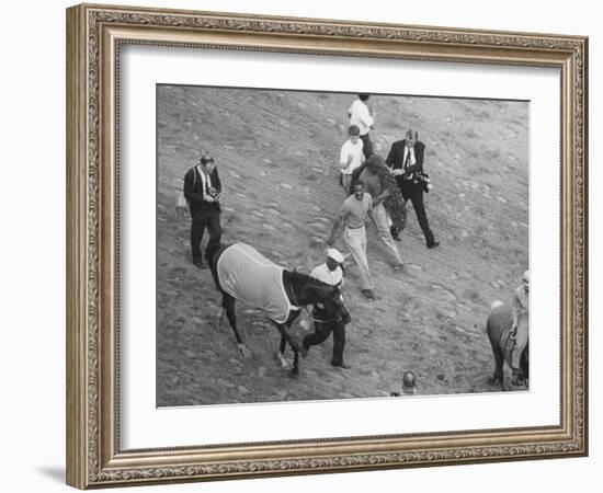 Northern Dancer after Winning the Kentucky Derby-null-Framed Photographic Print