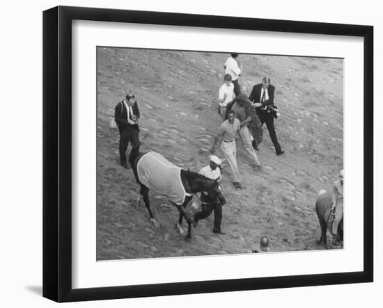 Northern Dancer after Winning the Kentucky Derby-null-Framed Photographic Print
