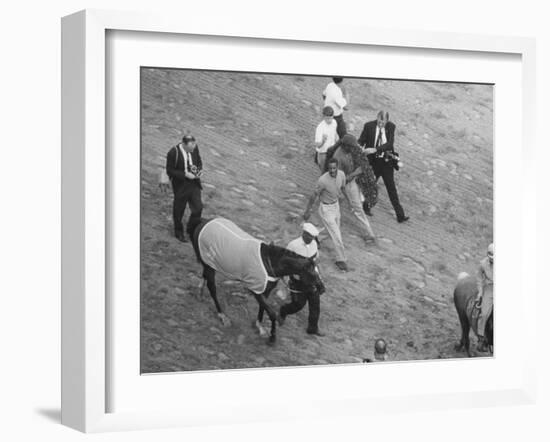 Northern Dancer after Winning the Kentucky Derby-null-Framed Photographic Print