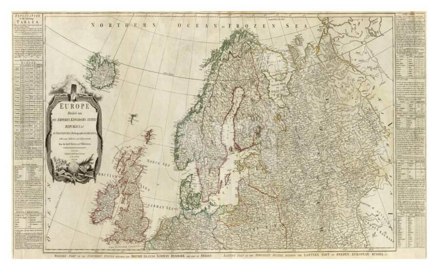 Northern Europe Divided Into Its Empires Kingdoms States Republics C 1787 Art Print Thomas Kitchin Art Com