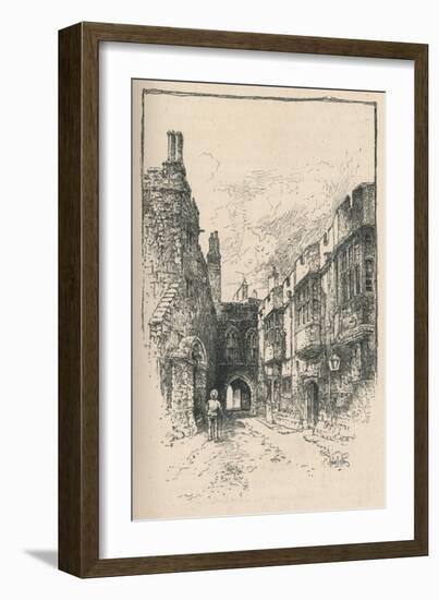 'Northern Gate and Library, from King John's Tower', 1895-Unknown-Framed Giclee Print