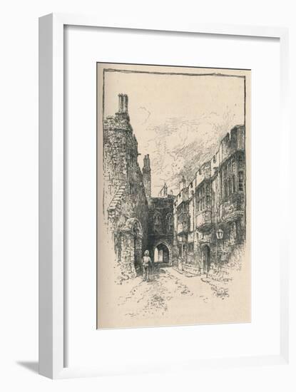 'Northern Gate and Library, from King John's Tower', 1895-Unknown-Framed Giclee Print