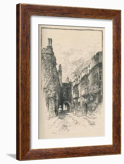 'Northern Gate and Library, from King John's Tower', 1895-Unknown-Framed Giclee Print