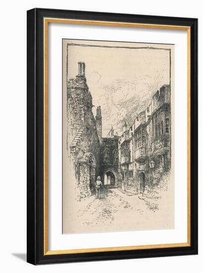 'Northern Gate and Library, from King John's Tower', 1895-Unknown-Framed Giclee Print