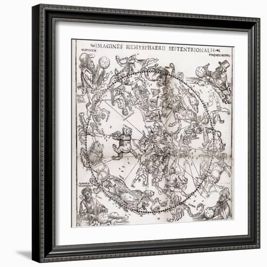 Northern Hemisphere Star Chart, 1537-Middle Temple Library-Framed Photographic Print