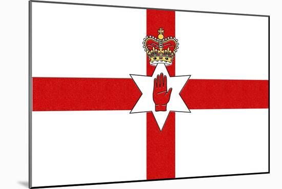 Northern Ireland Country Flag - Letterpress-Lantern Press-Mounted Art Print