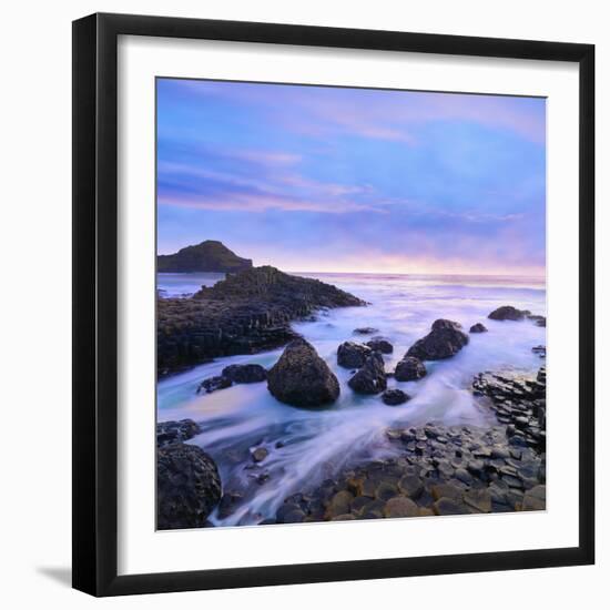 Northern Ireland, County antrim, Giants causeway at dusk-Shaun Egan-Framed Photographic Print