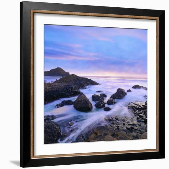 Northern Ireland, County antrim, Giants causeway at dusk-Shaun Egan-Framed Photographic Print