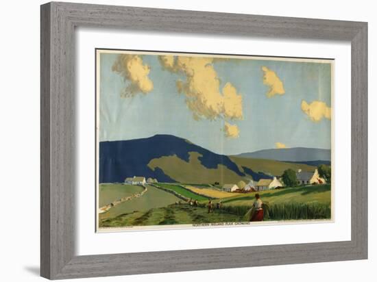 Northern Ireland - Flax Growing, from the Series 'The Home Countries First'-James Humbert Craig-Framed Giclee Print