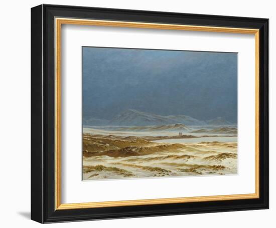 Northern Landscape, Spring, C.1825 (Oil on Canvas)-Caspar David Friedrich-Framed Giclee Print