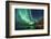 Northern Lights above Waters Edge-Jamen Percy-Framed Photographic Print