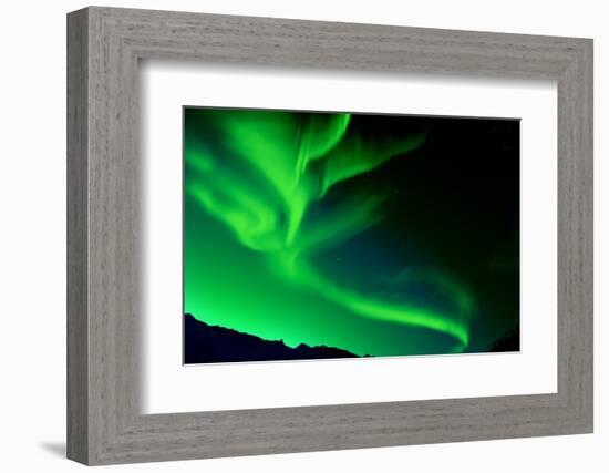 Northern Lights (Aurora Borealis)-SurangaWeeratunga-Framed Photographic Print