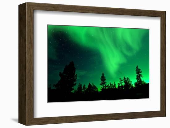 Northern Lights Aurora Borealis-SurangaWeeratunga-Framed Photographic Print