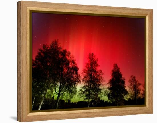 Northern Lights Glow-null-Framed Premier Image Canvas