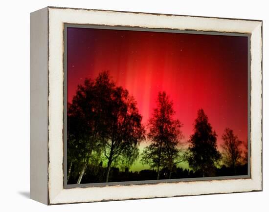 Northern Lights Glow-null-Framed Premier Image Canvas