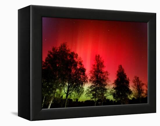 Northern Lights Glow-null-Framed Premier Image Canvas