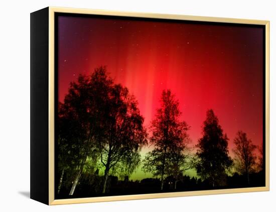 Northern Lights Glow-null-Framed Premier Image Canvas