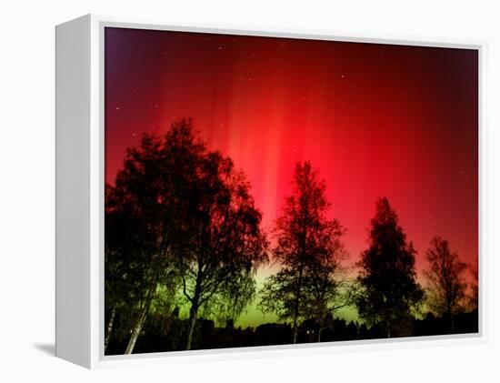 Northern Lights Glow-null-Framed Premier Image Canvas