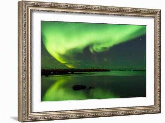 Northern Lights Near Eggum, Aurora Borealis, Eggum, Lofoten, Norway-Sonja Jordan-Framed Photographic Print