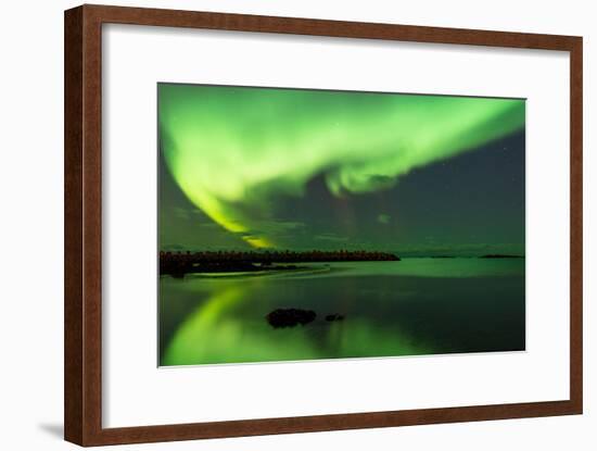 Northern Lights Near Eggum, Aurora Borealis, Eggum, Lofoten, Norway-Sonja Jordan-Framed Photographic Print