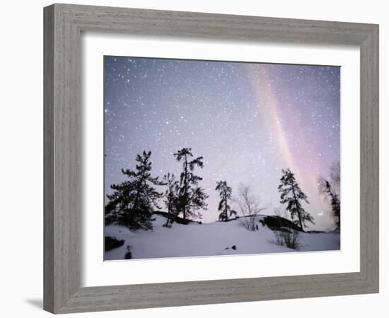 Northern Lights Northwest Territories, March 2008, Canada-Eric Baccega-Framed Photographic Print