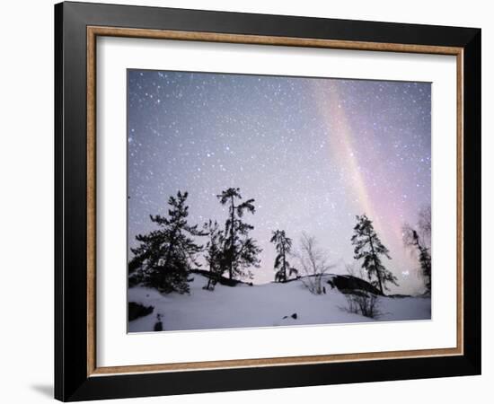 Northern Lights Northwest Territories, March 2008, Canada-Eric Baccega-Framed Photographic Print