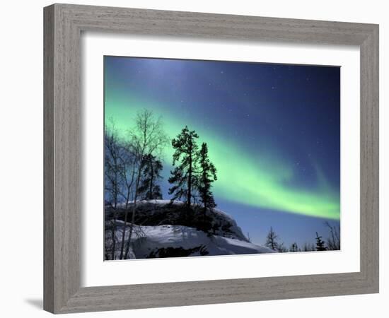 Northern Lights Northwest Territories, March 2008, Canada-Eric Baccega-Framed Photographic Print