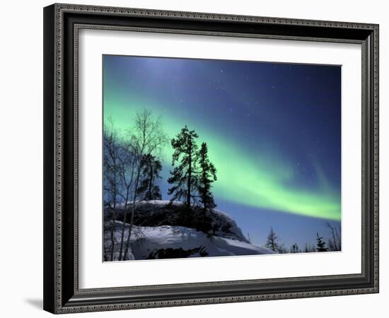 Northern Lights Northwest Territories, March 2008, Canada-Eric Baccega-Framed Photographic Print