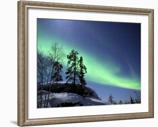 Northern Lights Northwest Territories, March 2008, Canada-Eric Baccega-Framed Photographic Print