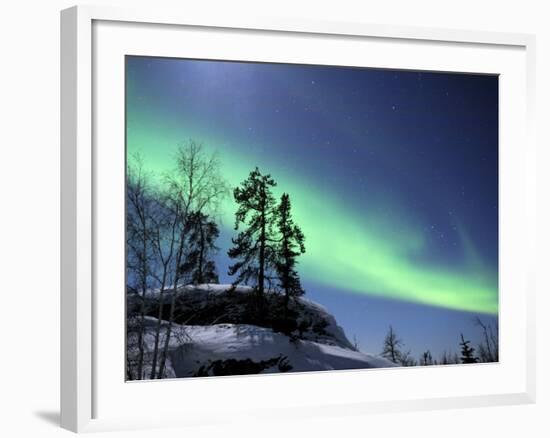 Northern Lights Northwest Territories, March 2008, Canada-Eric Baccega-Framed Photographic Print