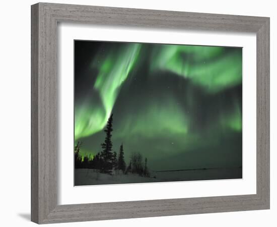 Northern Lights Northwest Territories, March 2008, Canada-Eric Baccega-Framed Photographic Print