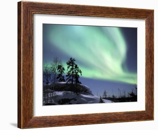 Northern Lights Northwest Territories, March 2008, Canada-Eric Baccega-Framed Photographic Print