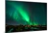 Northern Lights or Aurora Borealis over Mt. Ulfarsfell, Close to Reykjavik, Iceland-Arctic-Images-Mounted Photographic Print
