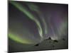 Northern Lights over a Mountain in Iceland-Niki Haselwanter-Mounted Photographic Print