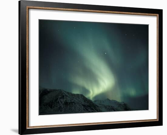 Northern Lights Over Endicott Mountains, Gates of the Arctic National Preserve, Alaska, USA-Hugh Rose-Framed Photographic Print