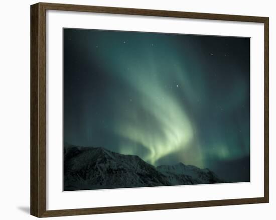 Northern Lights Over Endicott Mountains, Gates of the Arctic National Preserve, Alaska, USA-Hugh Rose-Framed Photographic Print