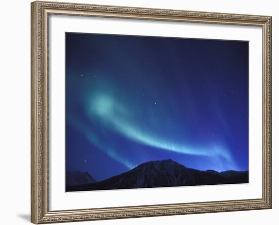 Northern Lights Over Endicott Mountains, Gates of the Arctic National Preserve, Alaska, USA-Hugh Rose-Framed Photographic Print