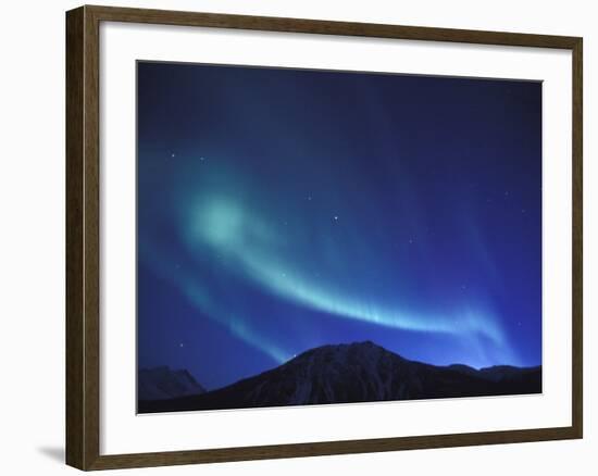 Northern Lights Over Endicott Mountains, Gates of the Arctic National Preserve, Alaska, USA-Hugh Rose-Framed Photographic Print