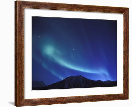 Northern Lights Over Endicott Mountains, Gates of the Arctic National Preserve, Alaska, USA-Hugh Rose-Framed Photographic Print